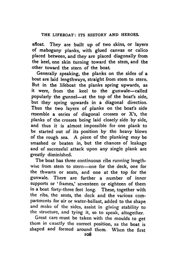 Text explaining diagonal planking construction